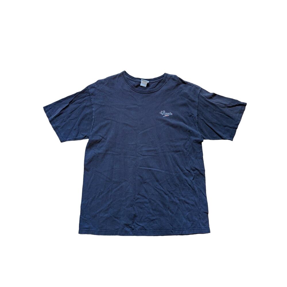 Vintage Speedo T Shirt Size XL Beach Palm Trees Graphic Brown Made in USA Logo